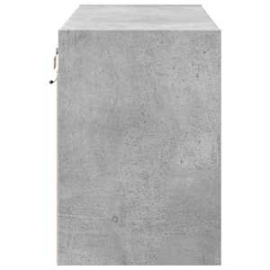 Nástěnná TV skříňka s LED osvětlením betonově šedá 80x31x45 cm - obrázek 7