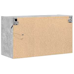 Nástěnná TV skříňka s LED osvětlením betonově šedá 80x31x45 cm - obrázek 8