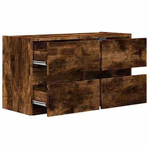 Nástěnná TV skříňka s LED osvětlením kouřový dub 80x31x45 cm - obrázek 9