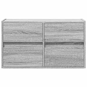 Nástěnná TV skříňka s LED osvětlením šedá sonoma 80x31x45 cm - obrázek 6