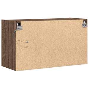 Nástěnná TV skříňka s LED osvětlením hnědý dub 80 x 31 x 45 cm - obrázek 8
