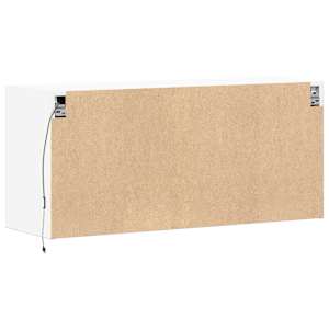 Nástěnná TV skříňka s LED osvětlením bílá 100 x 31 x 45 cm - obrázek 8