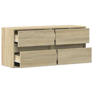 Nástěnná TV skříňka s LED osvětlením dub sonoma 100x31x45 cm - obrázek 9