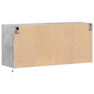 Nástěnná TV skříňka s LED osvětlením betonově šedá 100x31x45 cm - obrázek 8