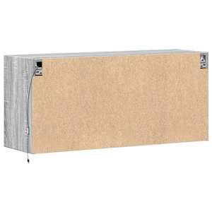 Nástěnná TV skříňka s LED osvětlením šedá sonoma 100x31x45 cm - obrázek 8