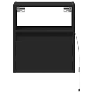 Nástěnná TV skříňka s LED osvětlením černá 41 x 31 x 45 cm - obrázek 6