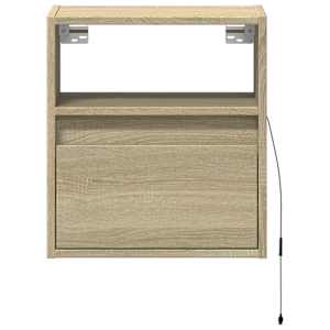 Nástěnná TV skříňka s LED osvětlením dub sonoma 41 x 31 x 45 cm - obrázek 6