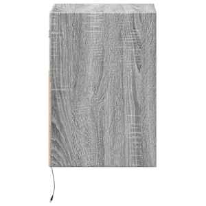 Nástěnná TV skříňka s LED osvětlením šedá sonoma 41x31x45 cm - obrázek 7