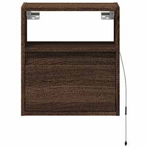 Nástěnná TV skříňka s LED osvětlením hnědý dub 41 x 31 x 45 cm - obrázek 6