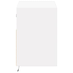 Nástěnná TV skříňka s LED osvětlením bílá 80 x 31 x 45 cm - obrázek 7