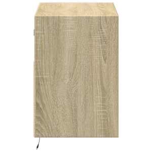 Nástěnná TV skříňka s LED osvětlením dub sonoma 80 x 31 x 45 cm - obrázek 7