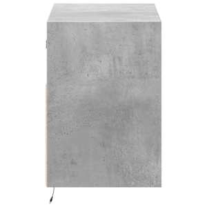 Nástěnná TV skříňka s LED osvětlením betonově šedá 80x31x45 cm - obrázek 7