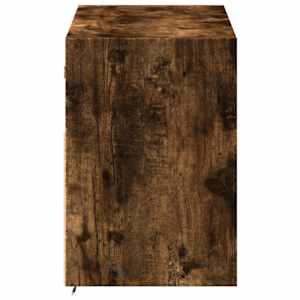 Nástěnná TV skříňka s LED osvětlením kouřový dub 100x31x45 cm - obrázek 7