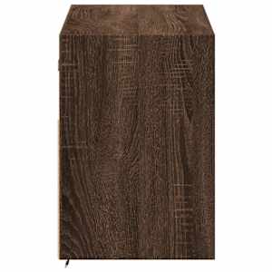 Nástěnná TV skříňka s LED osvětlením hnědý dub 100 x 31 x 45 cm - obrázek 7