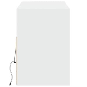 Nástěnná TV skříňka s LED osvětlením bílá 130 x 31 x 45 cm - obrázek 7