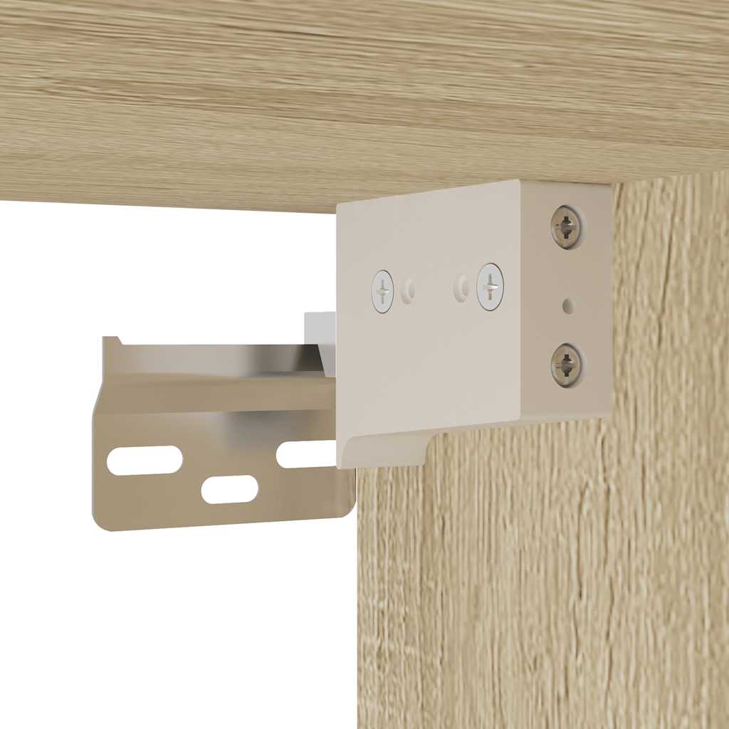 Nástěnná TV skříňka s LED osvětlením dub sonoma 130x31x45 cm - obrázek 14
