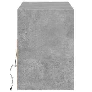 Nástěnná TV skříňka s LED osvětlením betonově šedá 130x31x45 cm - obrázek 7