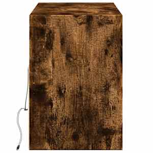 Nástěnná TV skříňka s LED osvětlením kouřový dub 130x31x45 cm - obrázek 7