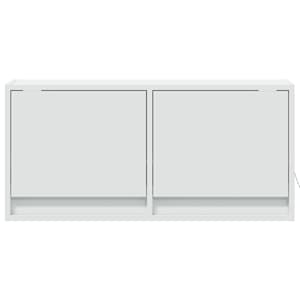Nástěnná TV skříňka s LED osvětlením bílá 80 x 31 x 35 cm - obrázek 6