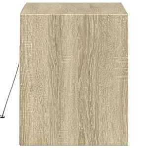 Nástěnná TV skříňka s LED osvětlením dub sonoma 80 x 31 x 35 cm - obrázek 7