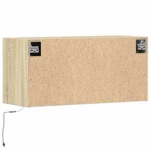 Nástěnná TV skříňka s LED osvětlením dub sonoma 80 x 31 x 35 cm - obrázek 8