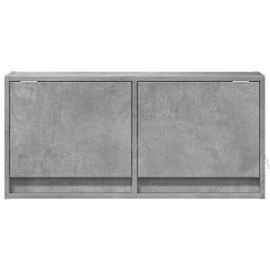 Nástěnná TV skříňka s LED osvětlením betonově šedá 80x31x35 cm - obrázek 6