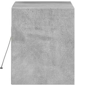 Nástěnná TV skříňka s LED osvětlením betonově šedá 80x31x35 cm - obrázek 7