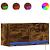 vidaXL teleri seinakapp LED-tuledega, suitsutamm, 80x31x38 cm
