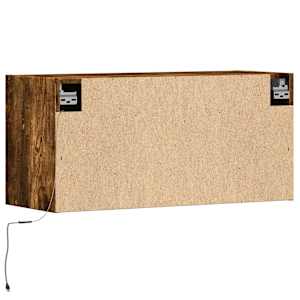 Nástěnná TV skříňka s LED osvětlením kouřový dub 80x31x35 cm - obrázek 8