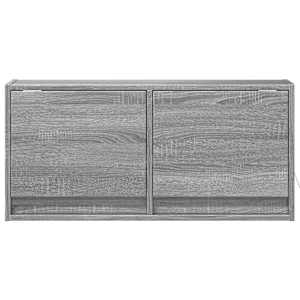 Nástěnná TV skříňka s LED osvětlením šedá sonoma 80x31x35 cm - obrázek 6