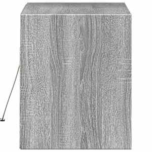 Nástěnná TV skříňka s LED osvětlením šedá sonoma 80x31x35 cm - obrázek 7
