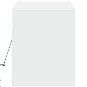 Nástěnná TV skříňka s LED osvětlením bílá 100 x 31 x 35 cm - obrázek 7