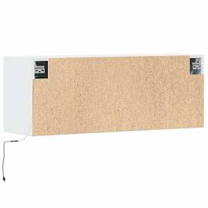 Nástěnná TV skříňka s LED osvětlením bílá 100 x 31 x 35 cm - obrázek 8