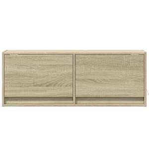 Nástěnná TV skříňka s LED osvětlením dub sonoma 100x31x35 cm - obrázek 6