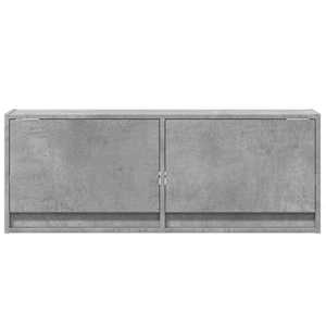 Nástěnná TV skříňka s LED osvětlením betonově šedá 100x31x35 cm - obrázek 6