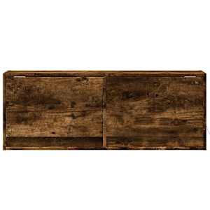 Nástěnná TV skříňka s LED osvětlením kouřový dub 100x31x35 cm - obrázek 6
