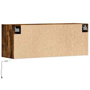 Nástěnná TV skříňka s LED osvětlením kouřový dub 100x31x35 cm - obrázek 8