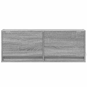 Nástěnná TV skříňka s LED osvětlením šedá sonoma 100x31x35 cm - obrázek 6