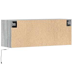 Nástěnná TV skříňka s LED osvětlením šedá sonoma 100x31x35 cm - obrázek 8
