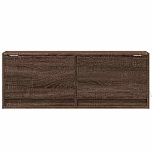 Nástěnná TV skříňka s LED osvětlením hnědý dub 100 x 31 x 35 cm - obrázek 6