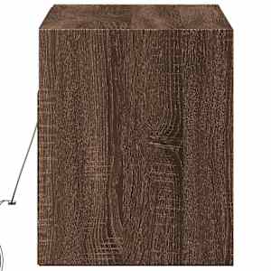 Nástěnná TV skříňka s LED osvětlením hnědý dub 100 x 31 x 35 cm - obrázek 7