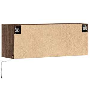Nástěnná TV skříňka s LED osvětlením hnědý dub 100 x 31 x 35 cm - obrázek 8