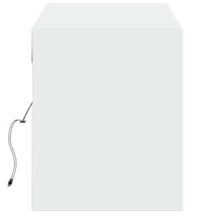 Nástěnná TV skříňka s LED osvětlením bílá 140 x 31 x 38 cm - obrázek 7