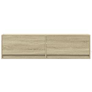 Nástěnná TV skříňka s LED osvětlením dub sonoma 140x31x38 cm - obrázek 6