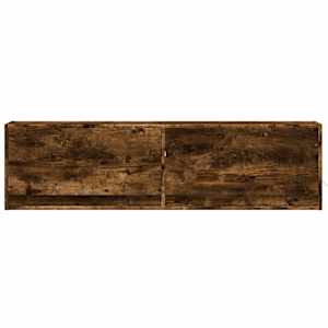 Nástěnná TV skříňka s LED osvětlením kouřový dub 140x31x38 cm - obrázek 6