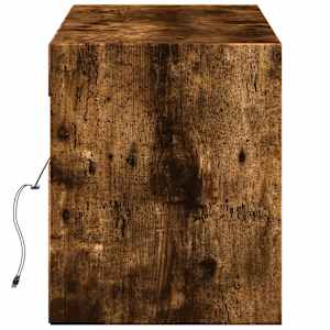 Nástěnná TV skříňka s LED osvětlením kouřový dub 140x31x38 cm - obrázek 7