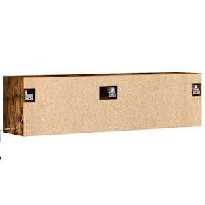 Nástěnná TV skříňka s LED osvětlením kouřový dub 140x31x38 cm - obrázek 8