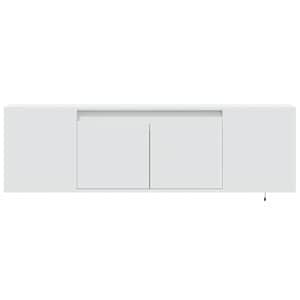 Nástěnná TV skříňka s LED osvětlením bílá 135 x 31 x 39,5 cm - obrázek 6