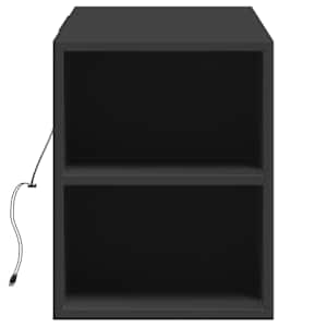 Nástěnná TV skříňka s LED osvětlením černá 135 x 31 x 39,5 cm - obrázek 7