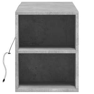 Nástěnná TV skříňka s LED betonově šedá 135 x 31 x 39,5 cm - obrázek 7